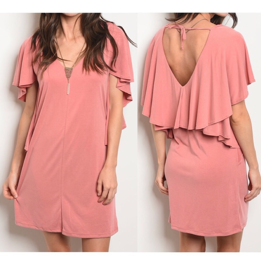 Open Back Mini Dress S-M-L